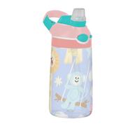 EtherSpher Funny Monkey Giraffe Lilac Blue Water Bottle with Lid Handle Wide Mouth Leakproof Tritan Water Bottle for Bike Running Sports Travel Gym termo de agua fria