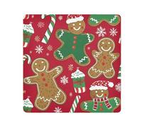 EtherSpher Gingerbread Men Christmas Green Red Cosmetic Pouchs Camera Lens Cloth Magic Makeup Organizer Wrap 21.7 X 21.7 Wrapper For Toiletries, gingerbread men christmas green red, 21.7x21.7in