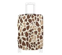 EtherSpher Giraffe Skin Pattern Brown Elastic Cover for Carry on Luggage Scratch-Resistant Fit Suitcase Covers Travel Accessories Fit 18-32 Inch Luggage