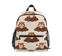 EtherSpher girls kids backpack with name tag Groundhog Angry