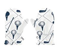 EtherSpher Golf Ball Pattern White and Blue cute toddler girl mittens age 4-5 gloves toddler guantes de frio para bebes S 2-4