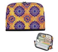 EtherSpher Gorgeous Retro Peacock Feathers Pencil Case Box Large Capacity Cosmetic Bag Expandable Case Pencil Holder for Boys Office lapiceros para mujer