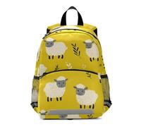 EtherSpher Grassland Lambs Peppa Yellow little kids backpacks drawstring book bags for girls mochilas para ni?os de 5 a?os