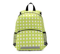 EtherSpher Green Checkered Pattern kids backpack boys drawstring bookbag for 5 year old mochilas para ni?os de 3 a?os preescolar