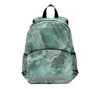EtherSpher Green Gold Irregular Marble Texture toddler boy backpack for 2 year old harnessing with leash books bag for girl mochila para ni?as de 4 a?os