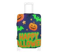 EtherSpher Happy Halloween Neon Bat Colorful Elastic Cover for Luggage Scratch-Resistant Fit Baggage Cover Suitcase Protector Fit 18-32 Inch Luggage