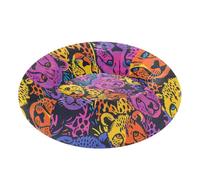 EtherSpher Happy Rainbow Cheetah Cubs Relieve Stress Pet Cat Bed fluffier Dog Cave Bed for Medium Size Pets Supplies camas para perros pequenos