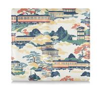 EtherSpher Japanese Architecture Premium Leather Registration and Insurance Card Holder Essential Wallet Case for Cards, Essential Document Driver License