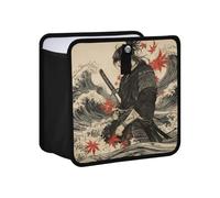 EtherSpher Japanese Samurai Maple Leaf Wave Hanging Garbage Bag For The Car Carbage Can Car Garbage