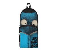 EtherSpher Just Who Loves Books Cat Nylon 3 Compartments Pencil Case Pencil Bag Study&Multifunctional Case for Teen Girls School Stationery pouching for Boys Preppy School 1600ml