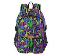 EtherSpher Laptop Backpack for Women Men Psychedelic Mushroom Pattern School Bookbags 17.5" Work Backpack Office Back Pack mochilas escolares 7-18