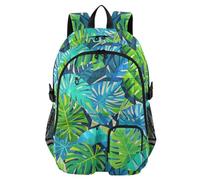EtherSpher Laptop Backpacks for Men Women Abstract Abstract Palm Leaf Summer Work Bookbag 17.5 inch Mens Backpack for Work Lightweight Casual Bag mochilas grandes 7-18