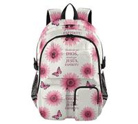 EtherSpher Laptop Backpacks for Women Blessed by God Pink Sunflower Work College School Bookbag 17.5 inch Laptops Backpack for Adults Business Back Pack mochilas grandes para hombres 7-18