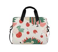 EtherSpher Laptop Sleeve Case 15-16 Inch Concise Laptop Case Bag Red and Green Playful Hedgehog Christmas Notebook Computer Pocket for Travel Business