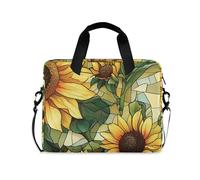 EtherSpher Laptop Sleeve Case 15-16 Inch Cool Laptop Case Aesthetic Sunflower Wasteland Style Computer with Zipper for Work Journey