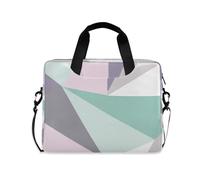 EtherSpher Laptop Sleeve Case 15-16 Inch Soft Lining Laptop Bag Briefcase The Soft geometries Of Mint Green Case with Zipper for Travel Business
