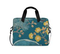 EtherSpher Laptop Sleeve Case 15-16 Inch Soft Sleeve for Laptop Japanese Style Wolverine Aqua Case with Zipper for Work Journey