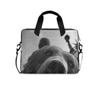 EtherSpher Laptop Sleeve Case 15-16 Inch Soft Sleeve for Laptop The Statue Of Liberty Bear Carrying Bag with Zipper for Travel Business