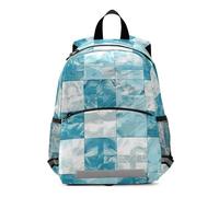 EtherSpher Light Blue and White Checkered Pattern backpack girls kids harnessing with leash book bags for 5 year old mochilas para ni?os de 5 a?os