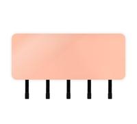 EtherSpher Light Orange Keys Holder on Wall with Mail Organizer & 5 Self-Adhesive Hanging Home Improvement Key Rack for Entryway