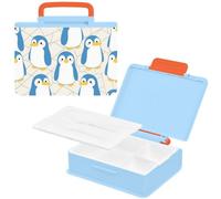 EtherSpher Lunch Box Cute Penguin Blue