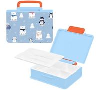 EtherSpher Lunch Box for Kids Cute Winter Animals Penguin