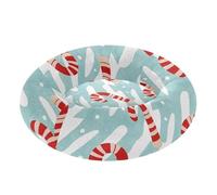 EtherSpher Merry Christmas Red and White Candy Cane Stripes Warm & Cozy Pet Dog Bed fluffier Cat Cave Bed for Medium Size Pets Sleeping camas para perros pequenos