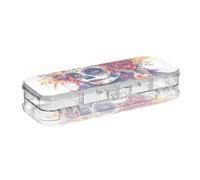 EtherSpher Mexican Day Of The Dead Beautiful Lady Designed Plastic Box For Pencils Double Deck Boxes Pens Case For School With Lid