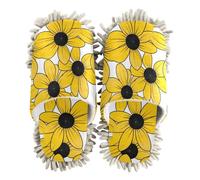 EtherSpher Microfiber Cleaning Slippers Cleaning Slippers Black-eyed Susan Simple Line Art Valentinesnes