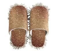 EtherSpher Microfiber Floor Mop Slippers Cleaning Slippers Golden Glittering Starry Bright Color