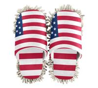 EtherSpher Microfiber Slipper Mopping Shoes Indoor Dirt Dusting Mopping Slippers Flag Of The United States Us