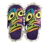 EtherSpher Microfiber Slipper Mopping Shoes Indoor Dirt Dusting Mopping Slippers Style monsters Eye