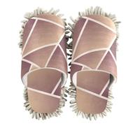 EtherSpher Microfiber Washable Mop Slippers Shoes Shoes for Kitchen House Cleaning Golden Irregular Line