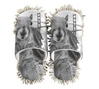 EtherSpher Microfiber Washable Mop Slippers Shoes Shoes for Kitchen House Cleaning The Golden Gate Bridge