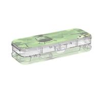 EtherSpher National Vietnam War Veterans Day Army A Helicopter_4 Designed Plastic Pencil Box Clear 2 Layer Pens Hard Case For Art Supplies With Lid