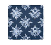 EtherSpher Nautical Beach Ocean Style Snowflakes Safari Christmas Makeup Bag Cloth Magic Self-Adhesive Jewelry Organizer Wrap 21.7 X 21.7 Wrapper Organizer Bags For Women, Nautical Beach Ocean style