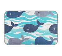 EtherSpher Ocean Sea Wave Whales Summer Cooling mats Self Cooling Dog Crate pad for Hamster Cats Outdoor Essentials tapete enfriador para Perros M
