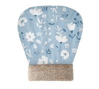 EtherSpher Old Style Pastel Floral Baby Blue Cave Cat Bag Bed for Indoor Cats for Small Dogs Pet Mat Pad Sack Cold Weather Soft & Safe Wrap Semienclosed