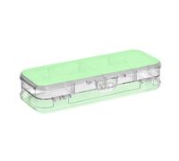 EtherSpher Pale Green Solid Color Pure Plain Designed Clear Pencils Box Double Layer Pens Case Hard Boxes For Stationery With Lid
