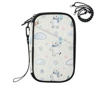 EtherSpher Passport and Vaccine Card Holder Vaccine Card Holder Cover Combo Blue Polar Bear