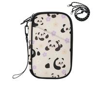 EtherSpher Passport Book Holder Travel Documents Organizer Protector Cute Cartoon White Panda