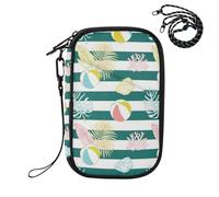 EtherSpher Passport Book Holder Travel Documents Organizer Protector Volleyball Beach Green Leaves Summer