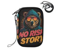 EtherSpher Passport Card Holder Combo Vaccine Card Holder Cover Combo No Risk No Story Bear