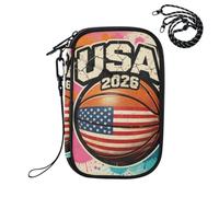 EtherSpher Passport Holder Case Vaccine Case Protector Cover 2026 World Cup Soccer Ball American Basketball