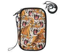 EtherSpher Passport Holder for Travel Family Travel Documents Organizer Protector Colorful Cartoon Animal Tigers