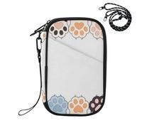 EtherSpher Passport Holder for Travel Women Travel Documents Organizer Protector Cartoon Cute Colorful Cat Paws