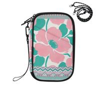 EtherSpher Passport Holder Wallet Combo Peach Simple Floral
