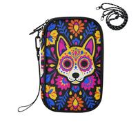 EtherSpher Passport Holder Wallet Wallet Combo Mexican Día De Los Dog