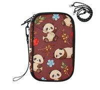 EtherSpher Passport Holders Vaccine Case Protector Cover Cute Cartoon Panda