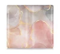 EtherSpher Peach Gray Gold Glitter Traces Leather Car Registration and Insurance Card Holder Truck Accessories for Driver License, Cards & Essential Documents, Peach Gray Gold Glitter Traces, One Size